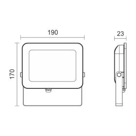ΠΡΟΒΟΛΕAΣ LED SLIM SMD 50W 6000K 6239