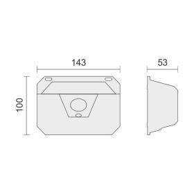 ΗΛΙΑΚΟ ΦΩΤΙΣΤΙΚΟ ΤΟΙΧΟΥ LED ΜΕ ΑΙΣΘΗΤΗΡΑ PIR 2W 6000K