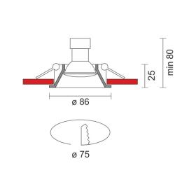 ΧΩΝΕΥΤΟ ΠΛΑΣΤΙΚΟ ΣΤΡΟΓΓΥΛΟ ΛΕΥΚΟ