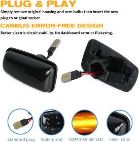 Dynamic LED Φλας Φτερού Φιμέ - CITROEN Berlingo/Dispatch/Jumpy/Saxo/Xantia/Xm/Xsara/ZX/PEUGEOT 106 II/306/406/806/Expert/Partner/Ranch / FIAT Scudo Combinato 220P/Ulysse 220