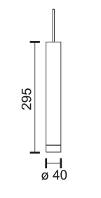 ΣΠΟΤ ΣΩΛΗΝΑ ΚΡΕΜΑΣΤΟ ΛΕΥΚΟ 6W 3000Κ