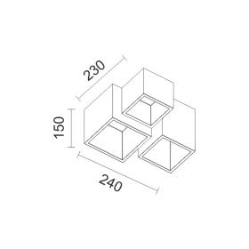 ΓΥΨΙΝΟ ΣΠΟΤ ΟΡΟΦΗΣ GU10