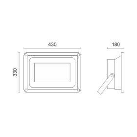 ΠΡΟΒΟΛΕAΣ LED SMD 300W 6000K