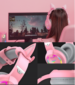 Gaming Ακουστικά - Havit H2233d (PINK)
