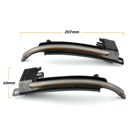 Dynamic LED Φλας Καθρέπτη Φιμέ - AUDI A4/S4 B8/8K / A5/S5 B8/8K / A6/S6 4F/C6 / A8/S8 D3 / Q3/SQ3 / A3 8P