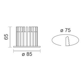 ΧΩΝΕΥΤΟ COB ΣΤΕΓΑΝΟ 12W 4000K