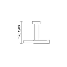 ΚΡΕΜΑΣΤΟ ΦΩΤΙΣΤΙΚΟ LED 24W 3000K ΛΕΥΚΟ