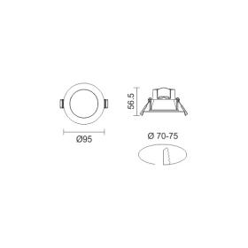 ΧΩΝΕΥΤΑ LED ΟΡΟΦΗΣ SMART 7W CCT RGB