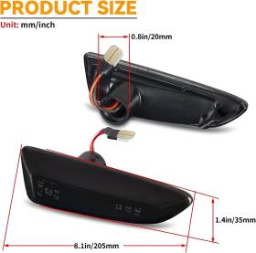 Dynamic LED Φλας Φτερού Φιμέ - Opel Astra J / K / Insignia B / Crossland X