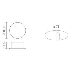 ΧΩΝΕΥΤΟ ΣΤΕΓΑΝΟ SMD 9W 4000K