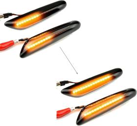 Dynamic LED Φλας Φτερού Φιμέ - BMW E46 / E60 / E61 / E90 / E91 / E81 / E87 / E82 / E88 / E83 / E84 / E92 / E93 / X3 / X1