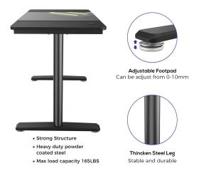 Γραφείο - Eureka Ergonomic® ERK-IOD-47B-V2 120x60x77εκ.