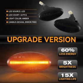 Dynamic LED Φλας Φτερού Φιμέ - MAZDA 2 / 3 / 5 / 6 / GG / GY / MPS / BT-50 / MPV