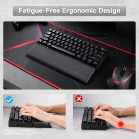 Gaming Αξεσουάρ - Redragon P035 Meteor S Keyboard Wrist Rest 60% Black