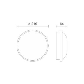 ΑΠΛΙΚΕΣ / ΠΛΑΦΟΝ LED ΣΤΕΦΑΝΕΣ 20W 3000K