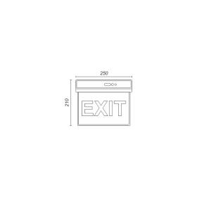 ΦΩΤΙΣΤΙΚΟ EXIT LED 3W 6000K