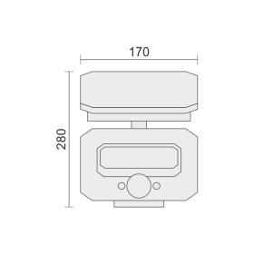 ΗΛΙΑΚΟΣ ΠΡΟΒΟΛΕΑΣ ΕΔΑΦΟΥΣ ΜΕ ΑΙΣΘΗΤΗΡΑ PIR 8W 6000K