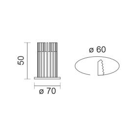 ΧΩΝΕΥΤΟ COB ΣΤΕΓΑΝΟ 7W 4000K