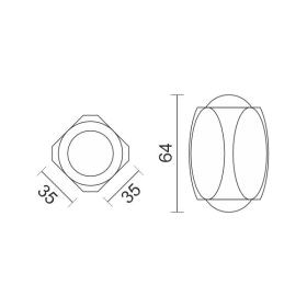 ΑΠΛΙΚΑ ΜΙΝΙ ΠΑΡΑΛ/ΜΗ 2W IP54 3000K