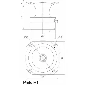 Ηχεία Αυτοκινήτου PRIDE - Bullet Tweeter H1 / Τεμάχιο