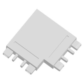 ΓΩΝΙΑΚΟΣ ΣΥΝΔΕΣΜΟΣ 90ο ΓΙΑ ΛΕΥΚΗ ΜΑΓΝΗΤΙΚΗ ΡΑΓΑ