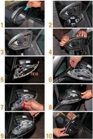 Dynamic LED Φλας Καθρέπτη Φιμέ - Mercedes Benz C W203 / C T-Model S203 / CL203