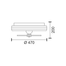 ΑΝΕΜΙΣΤΗΡΑΣ ΠΛΑΦΟΝ RGB+CCT