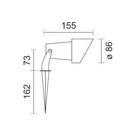 SPOT ΕΔΑΦΟΥΣ / ΚΗΠΟΥ GU10 10W