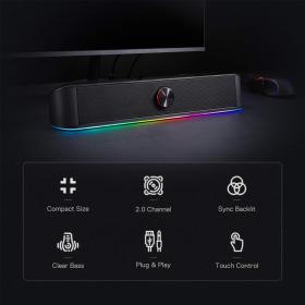 Gaming Soundbar -  Redragon Adiemus GS560 RGB