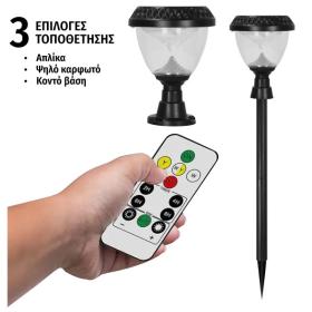 ΗΛΙΑΚΟ ΦΩΤΙΣΤΙΚΟ ΤΟΙΧΟΥ - ΕΔΑΦΟΥΣ 1W RGB/CCT