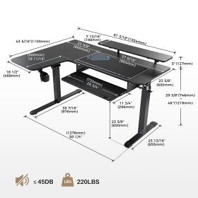 Γραφείο - Eureka Ergonomic® ERK-L60L-B-PRO-V1-EU