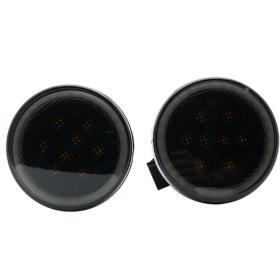 LED Φλας & DRL γρίλιας Φιμέ για- Jeep Wrangler Jk