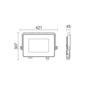 ΠΡΟΒΟΛΕAΣ LED SLIM SMD 300W 6000K