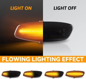 Dynamic LED Φλας Φτερού Φιμέ - PEUGEOT 207 / 308 / 3008 / 5008 / CITROEN C3 / C4 / C5 / DS3 / DS4