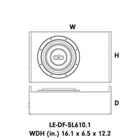Subwoofer Αυτοκινήτου - DD Audio - LE-DF-SL610