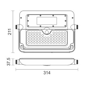 ΗΛΙΑΚΟΣ ΠΡΟΒΟΛΕΑΣ LED ΜΕ ΑΙΣΘΗΤΗΡΑ PIR 10W 6000K
