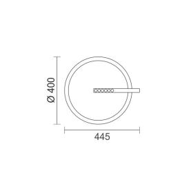 ΚΡΕΜΑΣΤΟ ΦΩΤΙΣΤΙΚΟ LED 24W 3000K ΛΕΥΚΟ