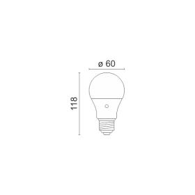 E27 A60 10WATT 4000K DAYNIGHT