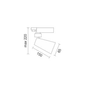 SPOT ΡΑΓΑΣ LED ΡΥΘΜΙΖΟΜΕΝΟ 20W 4000K ΛΕΥΚΟ