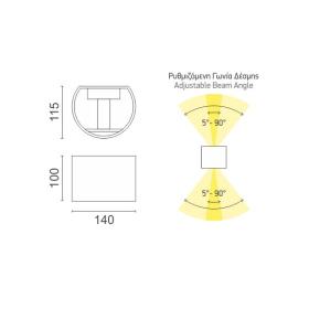 ΑΠΛΙΚΑ LED ΕΞΩΤΕΡΙΚΟΥ ΧΩΡΟΥ 2X3W 4000K