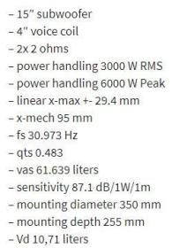 Subwoofer Αυτοκινήτου - DD AUDIO - REDLINE 818d D1