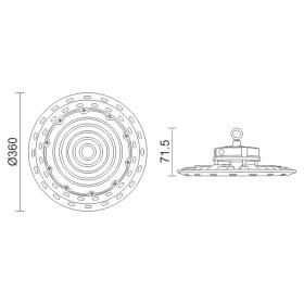ΚΑΜΠΑΝΕΣ LED UFO 200W 6000K