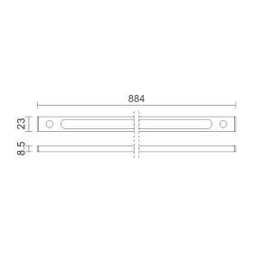 ΓΡΑΜΜΙΚΟ ΦΩΤΙΣΤΙΚΑ LED SLIM 12W 4000K