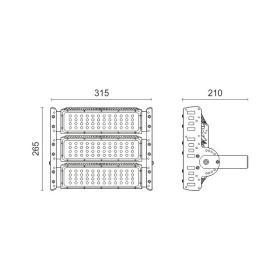 ΦΩΤΙΣΤΙΚΟ LED ΒΕΝΖΙΝΑΔΙΚΟΥ HPL 150W 6000K