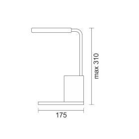 ΦΩΤΙΣΤΙΚΟ LED ΓΡΑΦΕΙΟΥ ΜΕ ΒΑΣΗ ΑΣΥΡΜΑΤΗΣ ΦΟΡΤΙΣΗΣ CCT