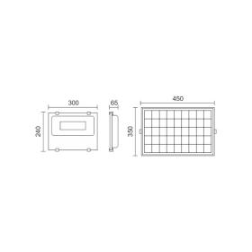 ΗΛΙΑΚΟΣ ΠΡΟΒΟΛΕΑΣ LED SMD 200W 6000K