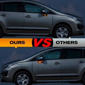 Dynamic LED Φλας Φτερού Φιμέ - PEUGEOT 207 / 308 / 3008 / 5008 / CITROEN C3 / C4 / C5 / DS3 / DS4