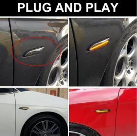 Dynamic LED Φλας φτερού Φιμέ -  Alfa Romeo 147 / 156 / Lancia Ypsilon / Delta / Fiat Tipo