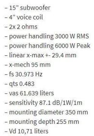 Subwoofer Αυτοκινήτου - DD AUDIO - REDLINE 818d D2