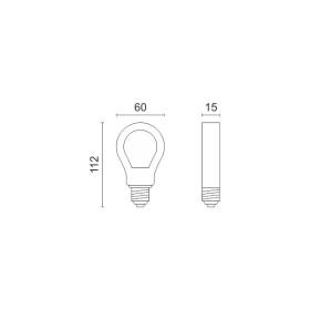 ΛΑΜΠΤΗΡAΣ LED E27 7W 3000K